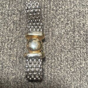 Silver and gold plated bracelet